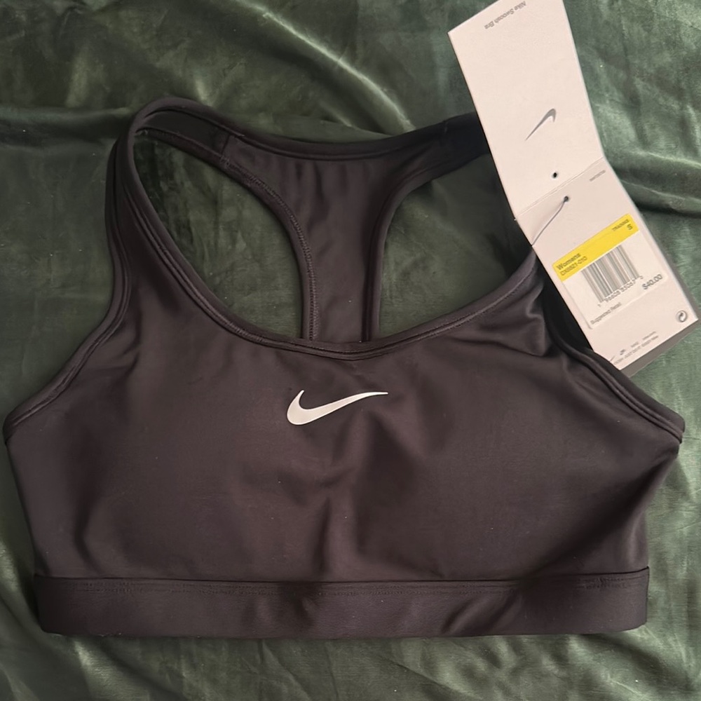 Nike Black Sports Bra Moisture-Wicking Racerback